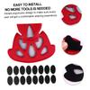 LIOOBO 1Set Ergonomic Helmet Pad Buffering Mat Cooling Liner for Cycling and Motorcycle Helmets Non-Slip Safety Mat with Breathable Design Easy Installation Helmet Padding Kit view 4