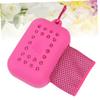 Anneome Polyester Quick Drying Towel Cooling Towel for Sports Athlete's Gear Portable for Gym Yoga Running Hiking Camping Rosy view 3