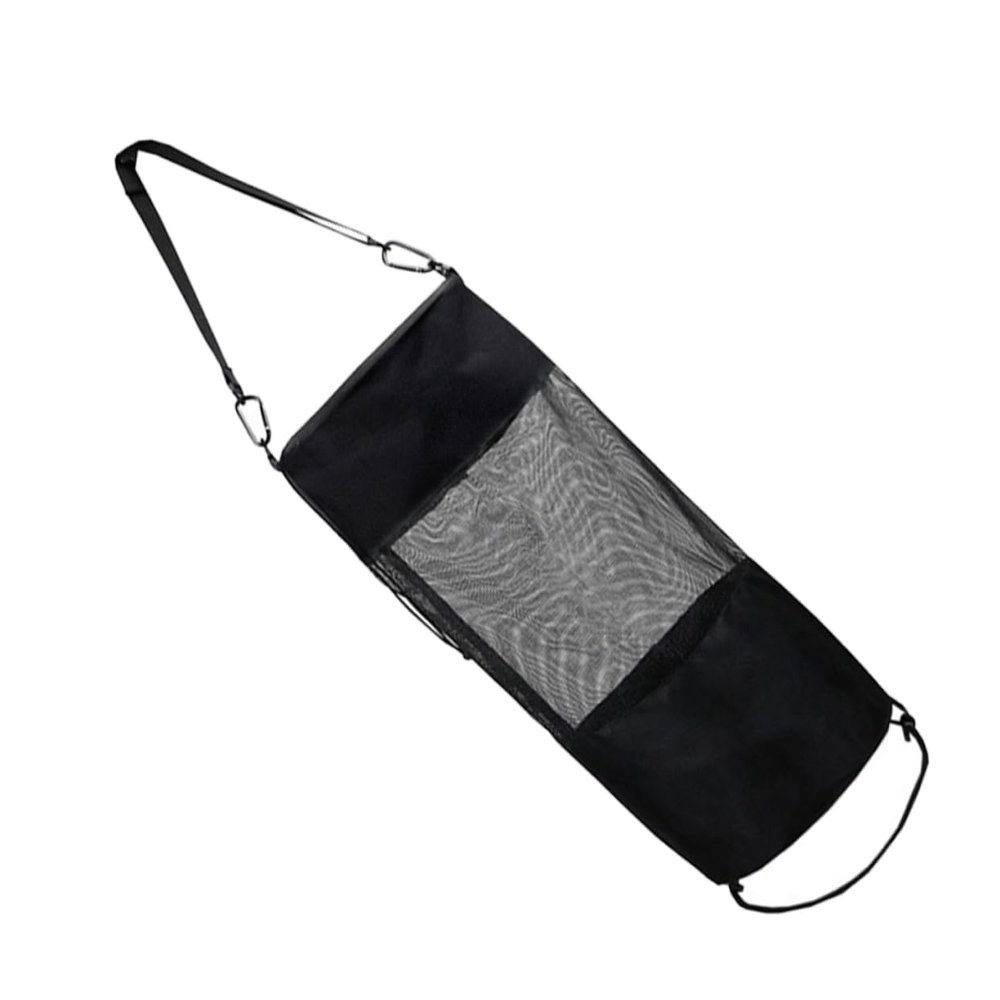 Anneome Camping Trash Trapper Bag Outdoor Storage Bag Camping Waste Pouch Portable Rubbish Bin Made of Material Black