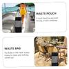 Anneome Camping Trash Trapper Bag Outdoor Storage Bag Camping Waste Pouch Portable Rubbish Bin Made of Material Black view 2