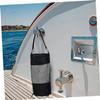 Anneome Camping Trash Trapper Bag Outdoor Storage Bag Camping Waste Pouch Portable Rubbish Bin Made of Material Black view 3