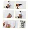 LIOOBO Bike Wall Hanger for Indoor Storage Heavy-duty Wall Mount System with Dual-sided Hooks Space-saving for Garage and Bedroom Fits Mountain Road and Folding Bikes view 3