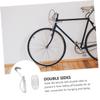 LIOOBO Bike Wall Hanger for Indoor Storage Heavy-duty Wall Mount System with Dual-sided Hooks Space-saving for Garage and Bedroom Fits Mountain Road and Folding Bikes view 4