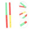 LIOOBO 2pcs Dual Gymnastics Transfer Sticks Lightweight Fitness Baton for Relay Races Comfortable Grip Material Eye-catching Design for Adults view 2
