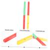 LIOOBO 2pcs Dual Gymnastics Transfer Sticks Lightweight Fitness Baton for Relay Races Comfortable Grip Material Eye-catching Design for Adults view 4