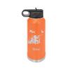 Female Duck Hunter 20oz or 32oz Double Wall Insulated Water Bottle - Personalized Engraving Included view 1