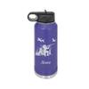Female Duck Hunter 20oz or 32oz Double Wall Insulated Water Bottle - Personalized Engraving Included view 2
