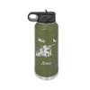 Female Duck Hunter 20oz or 32oz Double Wall Insulated Water Bottle - Personalized Engraving Included view 3