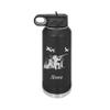 Female Duck Hunter 20oz or 32oz Double Wall Insulated Water Bottle - Personalized Engraving Included view 4