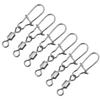 Anneome 100pcs Fishing Hook Connector Rolling Swivel Chamfer Design for Bass and Fishing Accessories High Performance for Various Rigs and Leader Trace view 1