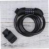 Anneome Combination Bike Lock Theft Cable Lock for Mountain Bikes Motorcycles Scooters Security Black view 2