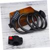 Anneome Combination Bike Lock Theft Cable Lock for Mountain Bikes Motorcycles Scooters Security Black view 3
