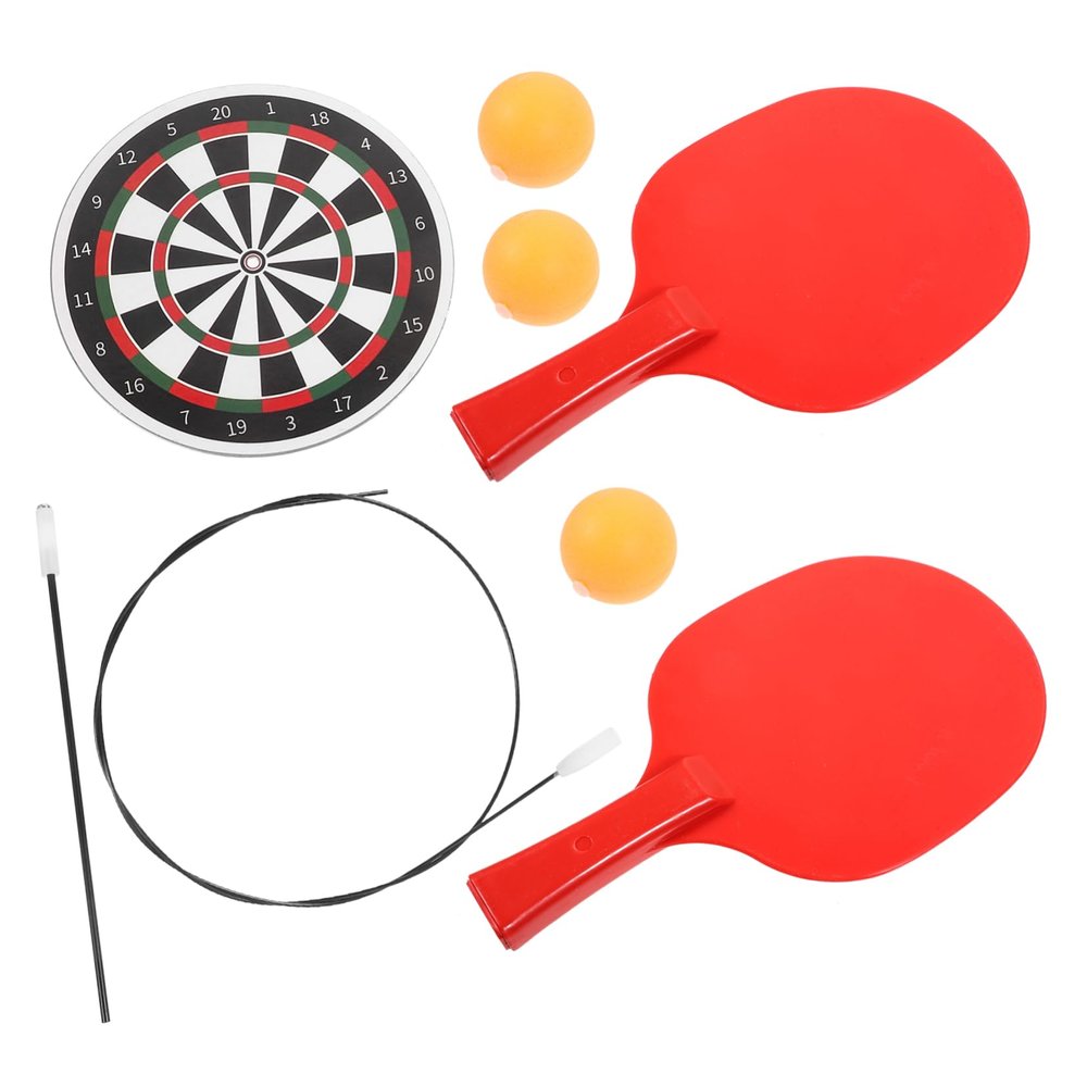 Anneome Table Tennis Set Training Racket Pong Table Kit for Boys and Girls Reflex Coordination Enhancer Plaything Random Color