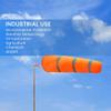 30'' Airport Wind Sock with Reflective Strap for Visibility in Night, Waterproof Wind Vane Rip-Stop Nylon Wind Direction Measurement Sock Bag for Outdoors Airport Farm Park(Stand Not Include) view 2
