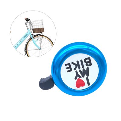 Anneome Ring Bike Bell for Biking Safety Warning Bell 22mm Handlebar Blue Sturdy Aluminum Material