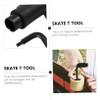 LIOOBO Skateboard Accessory T-Font Tool Wrench Ratcheting Skate Tool for Skate Hardware Long Board Maintenance view 2