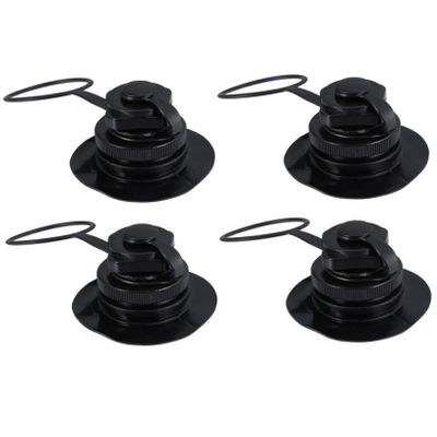 Anneome 4pcs TPU Spiral Air Nozzles Quick Inflation Boat Valves Plug with Anti-Leak Design Durable Material Fit for Inflatable Boats Sups