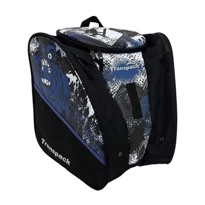 TRANSPACK Edge Junior+ Water-Resistant 38L Ski/Snowboard Boot Helmet Goggles & Gear Backpack Bag, Blue Yeti