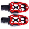 Anneome Aluminum Alloy Motor Pedals Hollow Design for Enhanced Stability and Comfort Non-Slip Surface for Electric Bikes and Motorcycles Lightweight and Durable Foot Pedal Accessories Red view 1