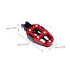 Anneome Aluminum Alloy Motor Pedals Hollow Design for Enhanced Stability and Comfort Non-Slip Surface for Electric Bikes and Motorcycles Lightweight and Durable Foot Pedal Accessories Red view 2