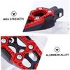Anneome Aluminum Alloy Motor Pedals Hollow Design for Enhanced Stability and Comfort Non-Slip Surface for Electric Bikes and Motorcycles Lightweight and Durable Foot Pedal Accessories Red view 3