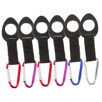 Happyyami 6pcs Water Carrying Bottle Hooks Water Tank Rings for Camping Random Color