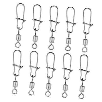 Anneome 100pcs Fishing Rolling Swivels Swivel Connector Kit for Rolling Fishing Hooks