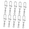 Anneome 100pcs Fishing Rolling Swivels Swivel Connector Kit for Rolling Fishing Hooks view 1