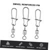 Anneome 100pcs Fishing Rolling Swivels Swivel Connector Kit for Rolling Fishing Hooks view 4
