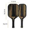 Franklin Sports Pro Pickleball Paddles - Signature Series Pro Paddle with MaxGrit Surface - USA Pickleball (USAPA) Tournament Approved - 16mm Polypropylene Core - Black/Gold view 2