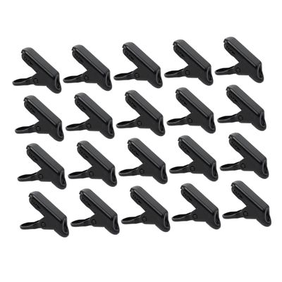 Anneome 20pc Clamp Tarp Clips Tent Clamp Set Snaps Camping for Tent Strong Plastic Black