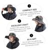 Anneome Men Women's Sun Hat Cap Adjustable Brim Breathable for Fishing Hiking Camping view 4