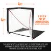 Franklin Sports Backyard Lacrosse Goal - Kids Portable Mini Lacrosse Training Net - Lax Practice Equipment - Easy Assemble Lax Goal for Practice - Perfect for Youth Training - 4' Feet x 4' Feet view 2