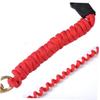 LIOOBO Kayak Paddle Leash Secure Paddle Tying Rope for Kayak Canoe Zinc Alloy Carabiner 110cm Extendable Sup Leash for Safety view 2