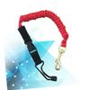 LIOOBO Kayak Paddle Leash Secure Paddle Tying Rope for Kayak Canoe Zinc Alloy Carabiner 110cm Extendable Sup Leash for Safety view 3