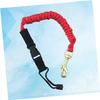LIOOBO Kayak Paddle Leash Secure Paddle Tying Rope for Kayak Canoe Zinc Alloy Carabiner 110cm Extendable Sup Leash for Safety view 4
