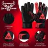BEAST RAGE Goalkeeper Gloves for Kids Support Grip Youth Football Glove Kid Junior Soccer Glove for Kid 6-15 Men Adult Boys Football Gloves (Red, Size 4 for (6 to 9 Year Kid)) view 2