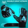 BEAST RAGE Kids Goalkeeper Gloves - Youth Soccer & Football Gloves (Aqua, Size 4 for 6-9 Year Olds) view 3
