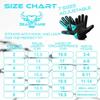 BEAST RAGE Kids Goalkeeper Gloves - Youth Soccer & Football Gloves (Aqua, Size 4 for 6-9 Year Olds) view 4