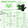 BEAST RAGE Kids Goalkeeper Gloves - Youth Soccer & Football Gloves (Green, Size 4 for 6-9 Year Kids) view 4