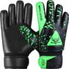 BEAST RAGE Goalkeeper Gloves for Kids Support Grip Youth Football Glove Kid Junior Soccer Glove for Kid 6-15 Men Adult Boys Football Gloves (Green, Size 7 for (S/M Adult))