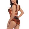Drtgeds Mars Planet Print Women's One Piece Swimsuits High Waisted Bathing Ruffled Flounce Suit view 4