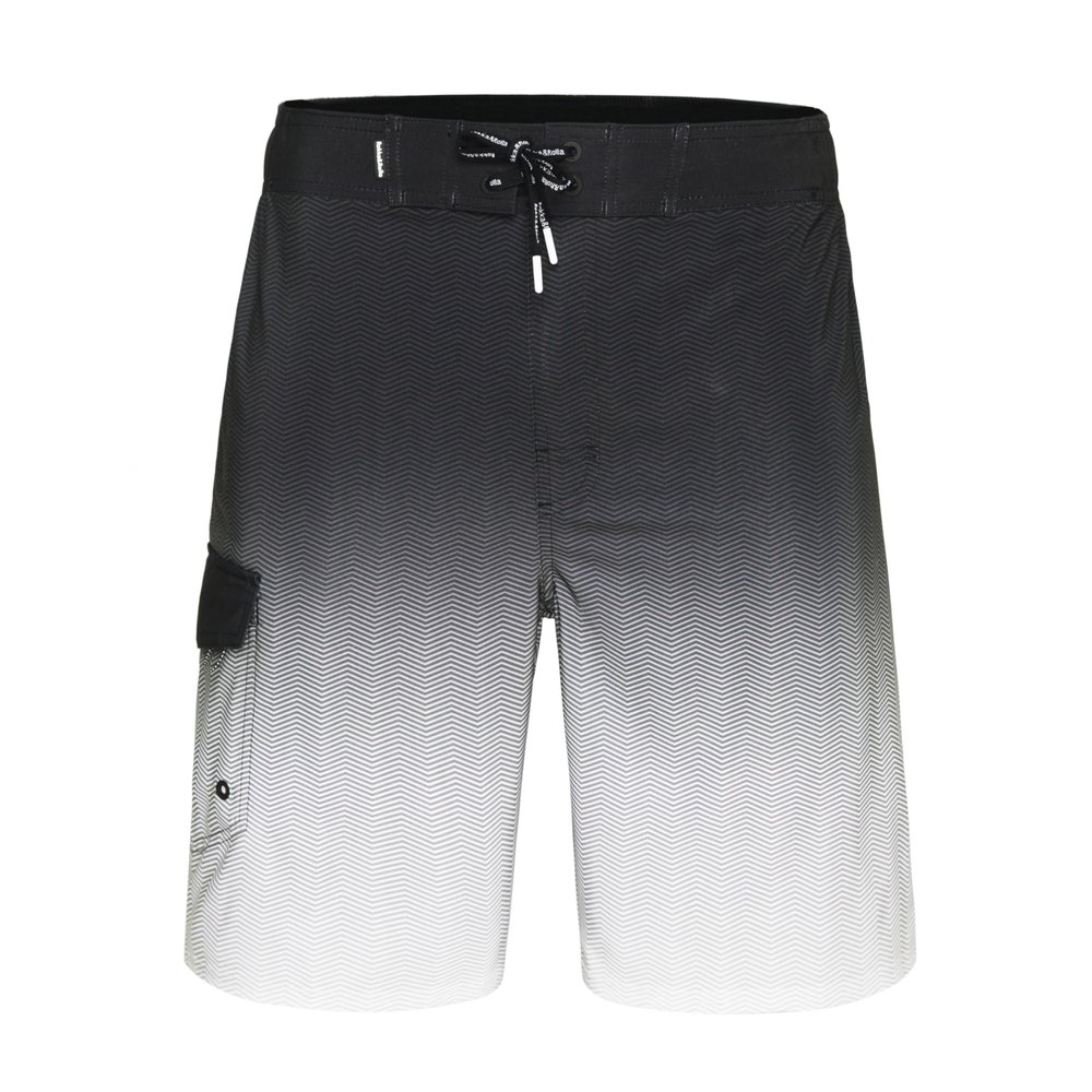 Rokka&Rolla Men's Swim Trunks 9" Quick Dry Stretch Board Shorts Beach Swimwear Black
