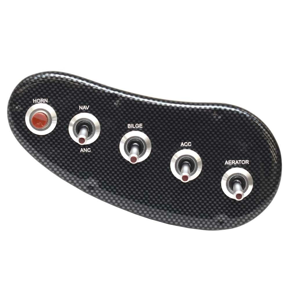 Generic Lowe Boat Toggle Switch Panel 2193304 | 20 Catfish Carbon Fiber