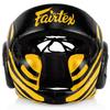 Fairtex HG16M2 Headgear Head Guard Super Sparring Diagonal Vision Lace-up, Black/Gold (Tone May Vary), XL view 1