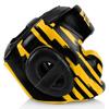 Fairtex HG16M2 Headgear Head Guard Super Sparring Diagonal Vision Lace-up, Black/Gold (Tone May Vary), XL view 2