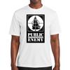 Disc Golf Dry Fit Shirt - Moisture Wicking - Public Enemy - S White view 2