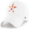 47 MLB White Team Color Primary Logo Clean Up Adjustable Strap Hat Cap, Adult One Size Fits All (US, Alpha, One Size, Houston Astros) view 1