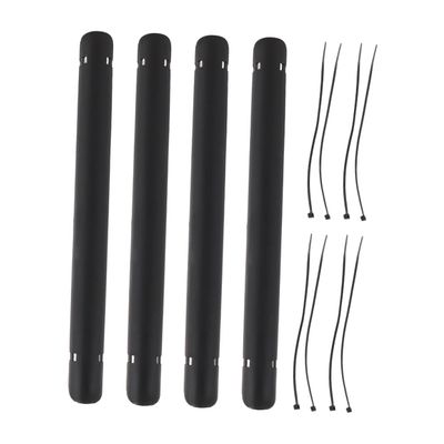 BIUDECO Bike Chainstay Protector Sticker Kit 4 Pieces Bike Frame Cover Decal for Road Bikes Black