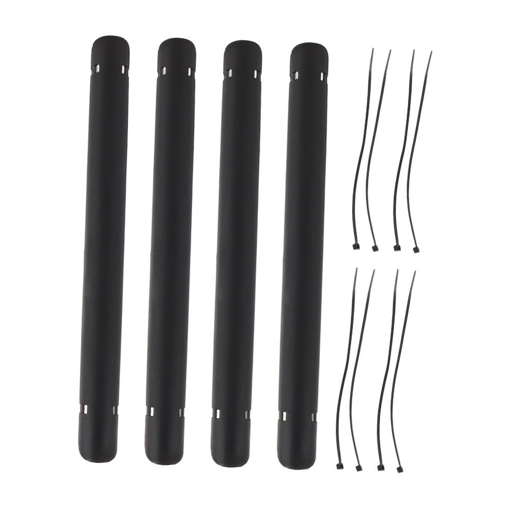 BIUDECO Bike Chainstay Protector Sticker Kit 4 Pieces Bike Frame Cover Decal for Road Bikes Black